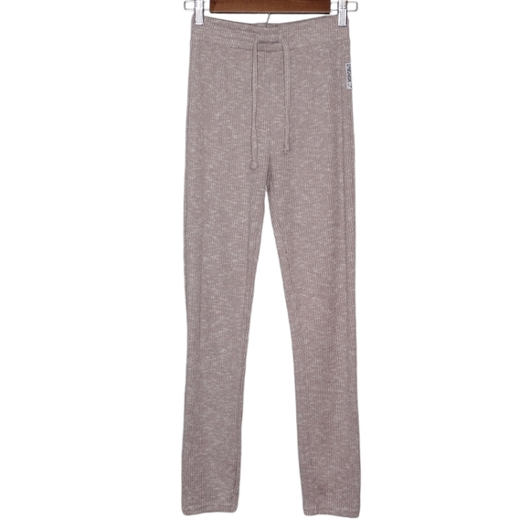 Gymshark Women's Ribbed Fitted Pull On Drawstring Waist High Rise Pants Size S - Picture 1 of 14